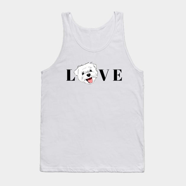 Maltese Lovers, Maltese Moms, Maltese Dads Tank Top by sockdogs